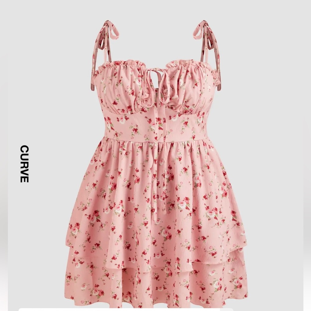 **NWT** Cider Pink Floral Mini Dress